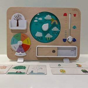 Lovevery Planning Weather board from The Observer play kit 37-39 months